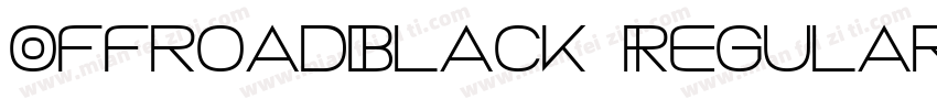 OffroadBlack Regular字体转换